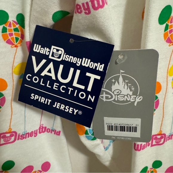 NWT Disney Parks Vault Spirit Jersey Walt Disney World 50th Mickey Balloons XL - Picture 4 of 4